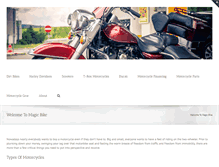 Tablet Screenshot of magicbike.net